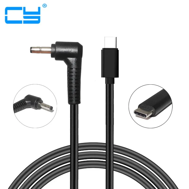 

USB Type C PD Charging Cable Cord for Lenovo IdeaPad 310 110 100 100-14IBY 100-15IBY Yoga 710 510 4.0*1.7mm Plug Laptop Adapter
