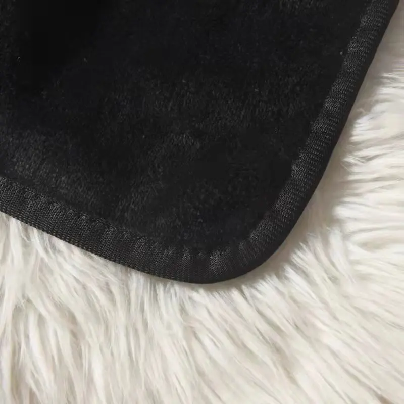 Manta de franela Shan de marca, chal, sof&aacute;, cama, siesta, oficina, viaje, port&aacute;til, color negro-2