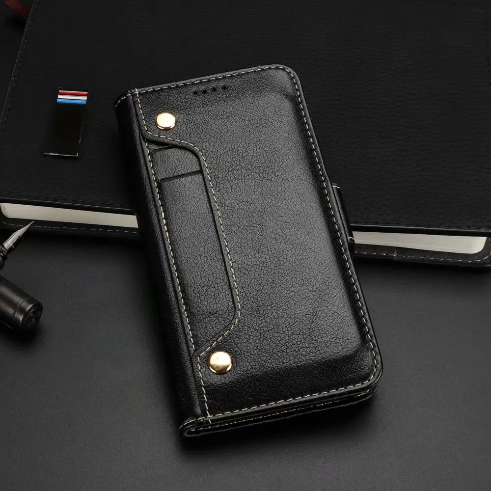 

Flip Cover 100% Genuine leather Wallet Phone Case For iPhone X XR XS 8 7 6 6S Plus Multi-function card slot phone case