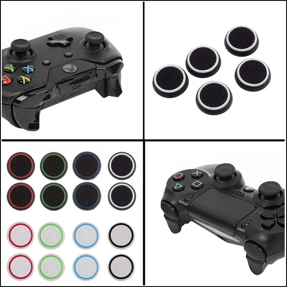 4 шт. сменный силиконовый джойстик для пальца защитный чехол Ps3/Ps4/Xbox 360 белый и