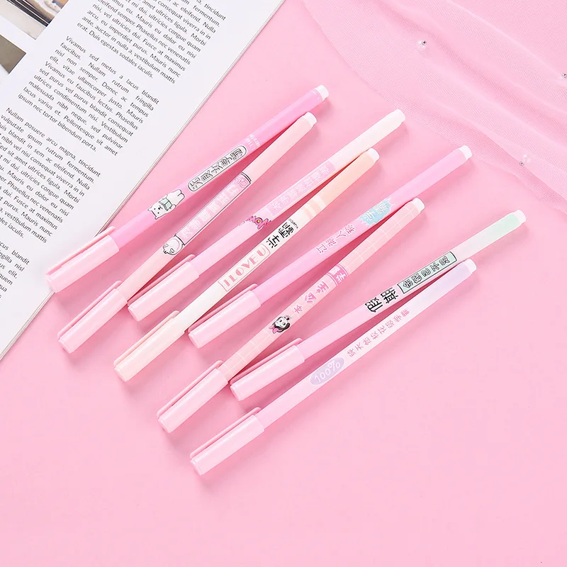 30 Pcs Pen Creative Personality Pink School Bachelor Pen Student Personality Office Supplies Signature Pen Wholesale