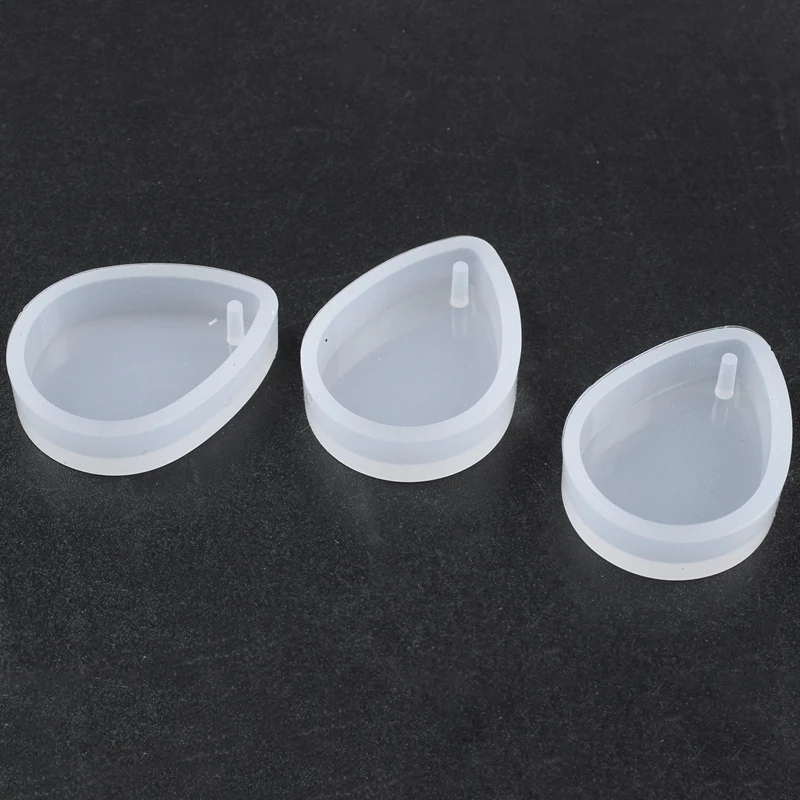 

15 Pack Silicone Resin Pendant Mould Jewellery Molds With Hanging Hole For Diy Jewelry Craft Making 5 Shapes