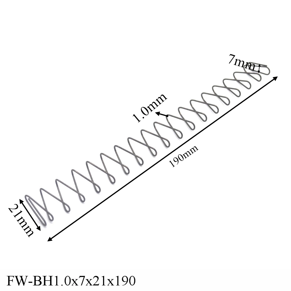 

FINEWE 1.0mm Wire Diameter Square Flat Spring Compression Spring