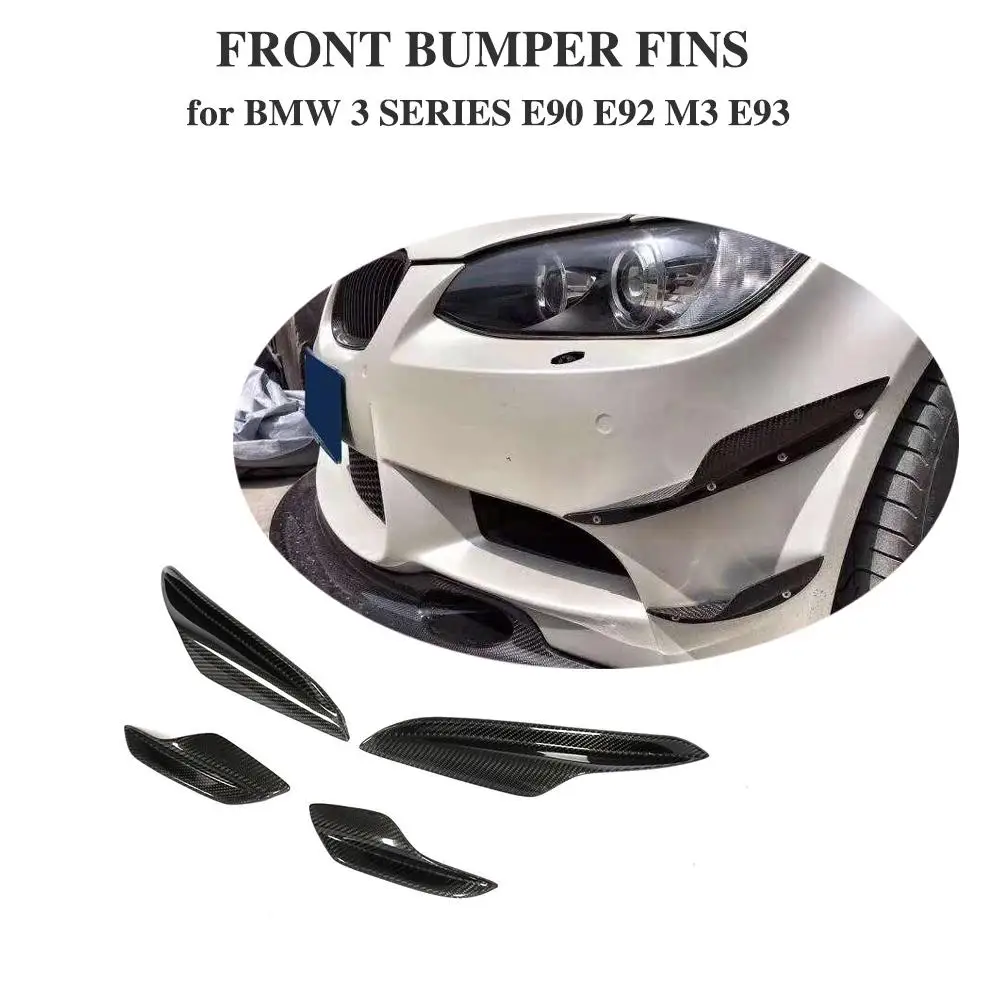 3 серии передний бампер Боковая Отделка канаты разветвители спойлер для BMW E90 E92 E93