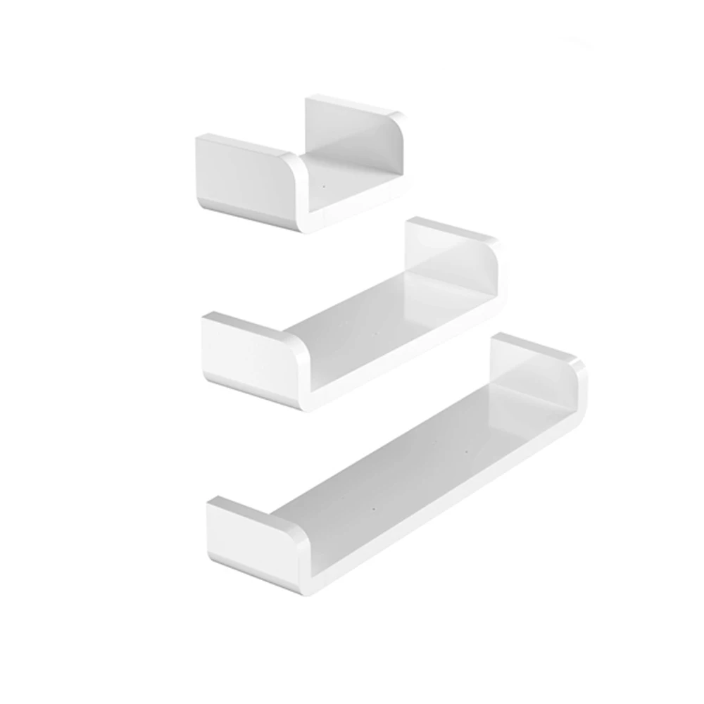 

Bathroom Shelf No Drill Gadgets Kitchen Storage Organizer PVC Waterproof Wall Mounted Shower Rack Home Decor Improvement