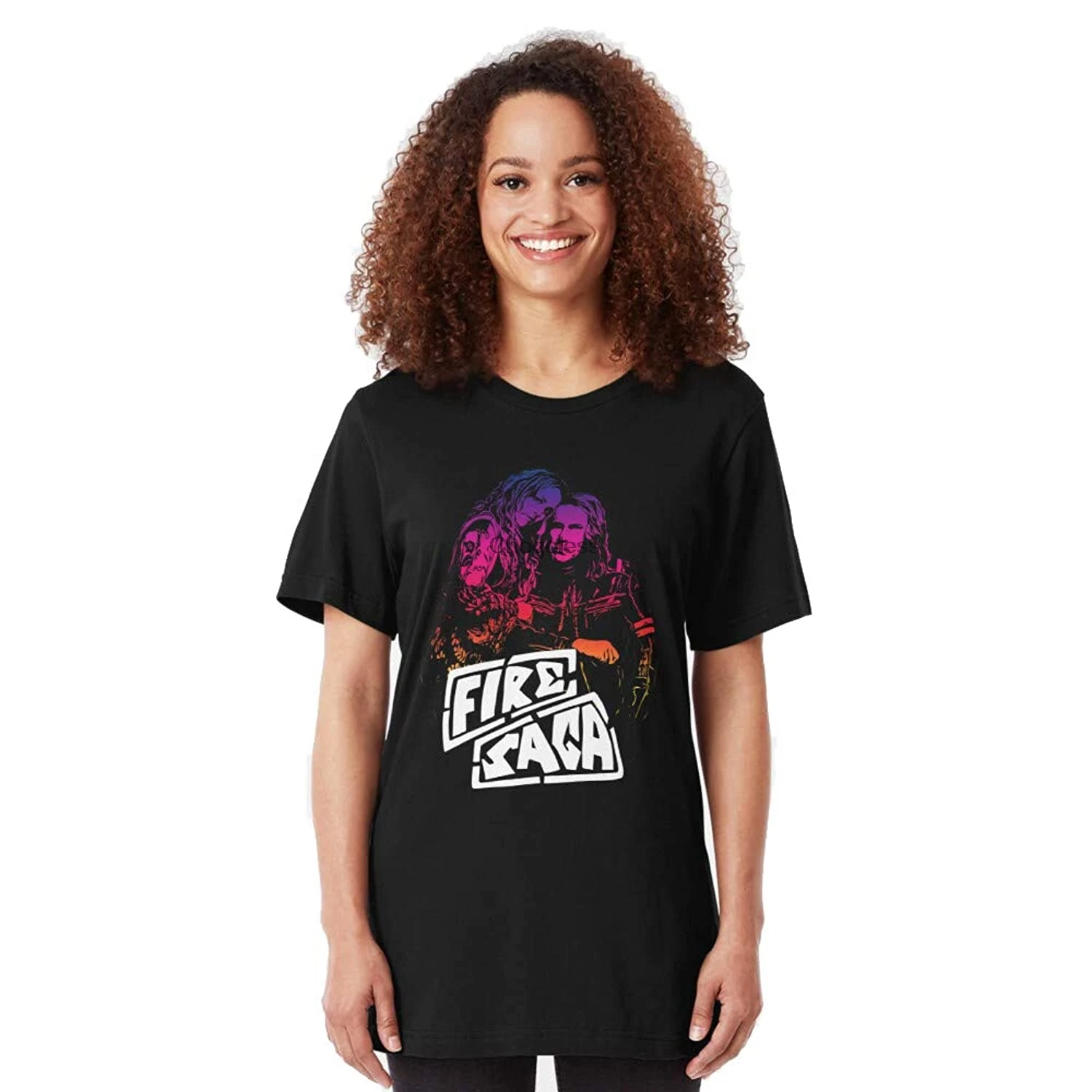 

DEANS Fire saga Slim Fit TShirt fire saga Slim Fit TShirt Black