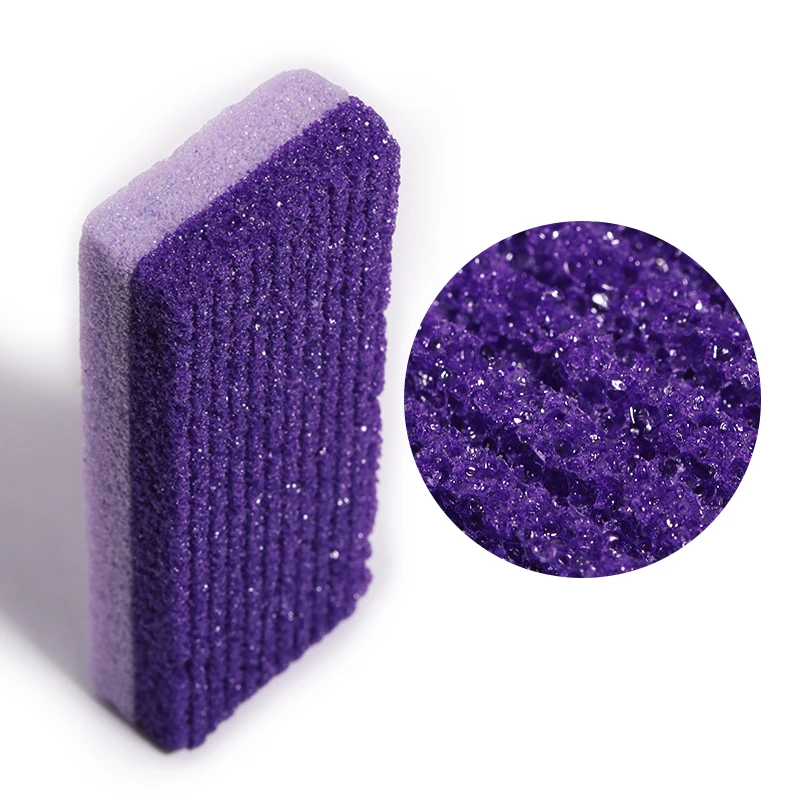 1 шт. Уход за ногами камень фиолетовый пемза для ухода скраб мертвой терка ступней