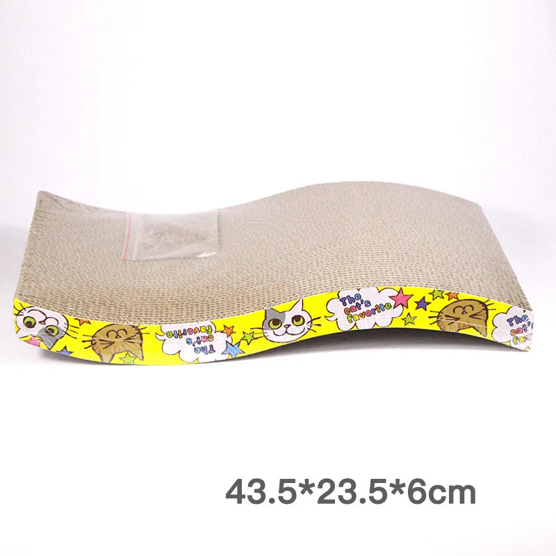 44 см кошачья Когтеточка из гофрированного картона тарелка лапа + бумажная