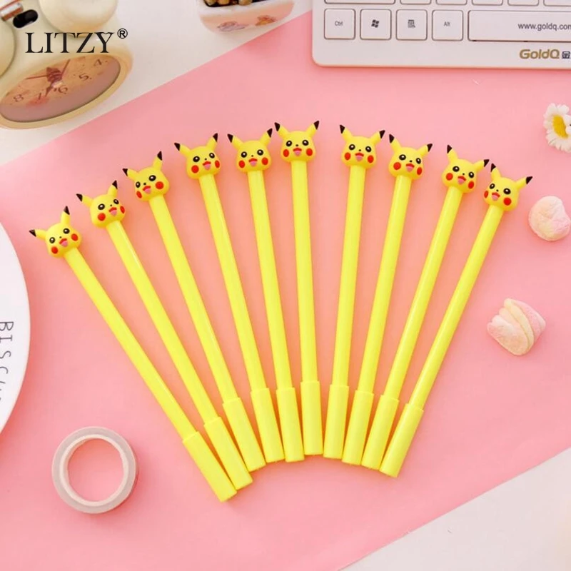 

4Pcs/Set 0.38mm Gel Pen Kawaii Animal Neutral Pens for Student Writing Tools Office School Supplies Stationery Gifts
