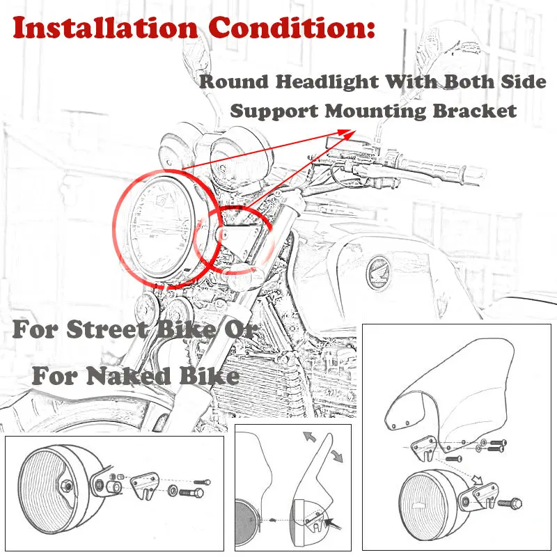 Ветрозащитный экран для Suzuki GS500 GS500E GS 500 SV650 SV1000 SV 650 1000 TU250 TU250X ST250 ST TU 250 X Volty |