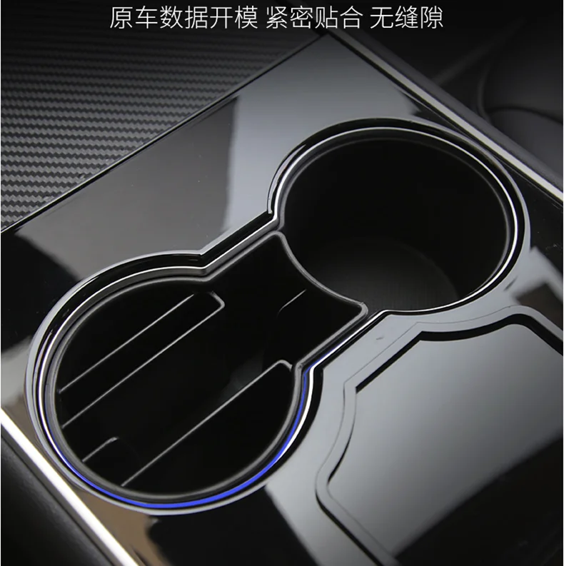 New ABS Car Drink Holder Water Cup Holder Cover Insert Expander Adapter Cup Can Drink Bottle Holders For Tesla Model 3