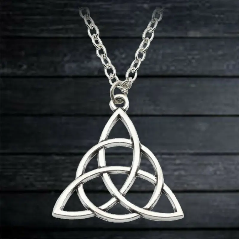 Triquetra подвеска, кельтская символ ювелирные изделия тройной узел ожерелье талисман Знак