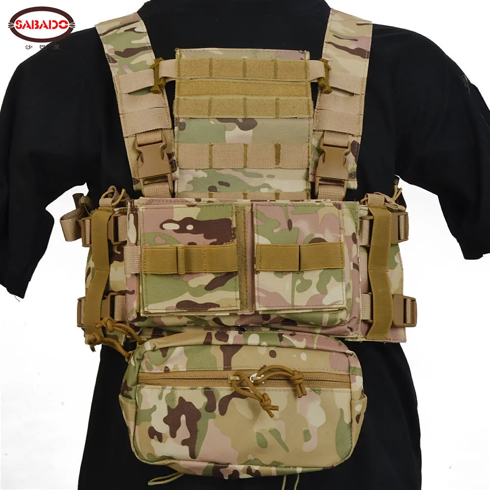 New Tactical MK3 Chest Rig Modular Hunting Vest Camo SACK Pouch H Harness M4 AK Magazine Insert Airsoft Paintball Accessories | Спорт и