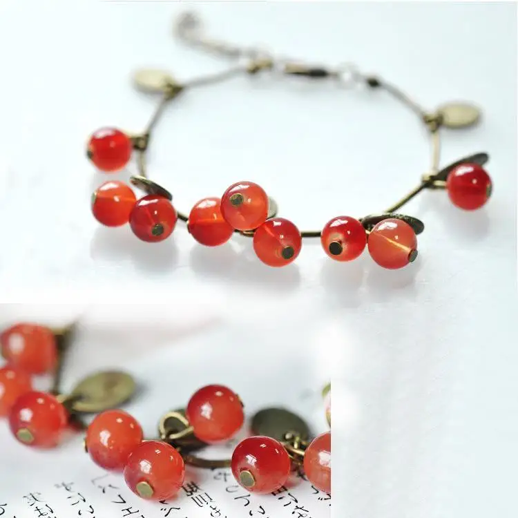 Хрустальные Браслеты Женские стеклянные бусины браслеты для женщин Ретро