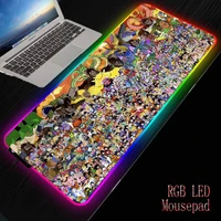 xgz anime rgb mouse pad large game xxl computer animation pad led keyboard desktop computer mause with backlight gaming desk