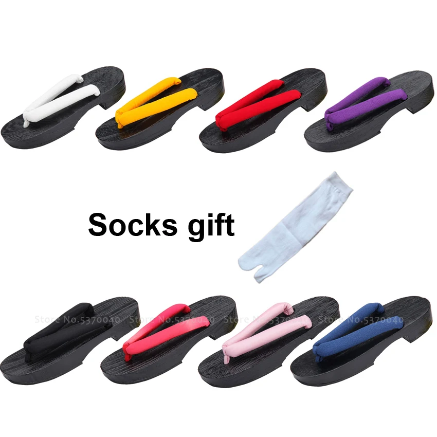 Шлепанцы Geta женские в традиционном японском стиле тапки кимоно из дерева