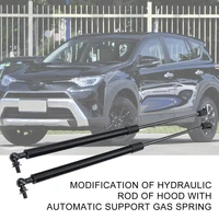 80 hot sales 2pcs car styling front hood engine cover hydraulic arm support rod for toyota rav4 14 19