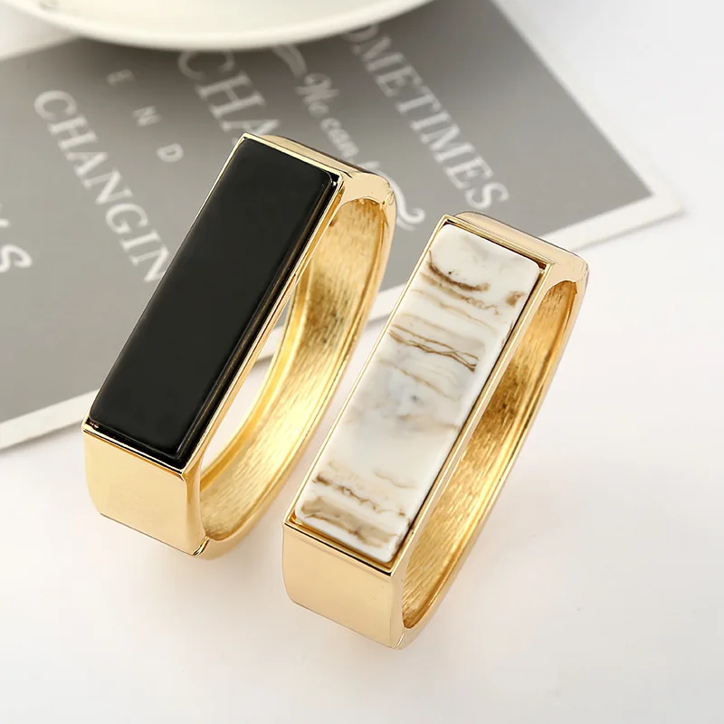 Магазин Anke новые модные простые браслеты из каменного сплава винтажные