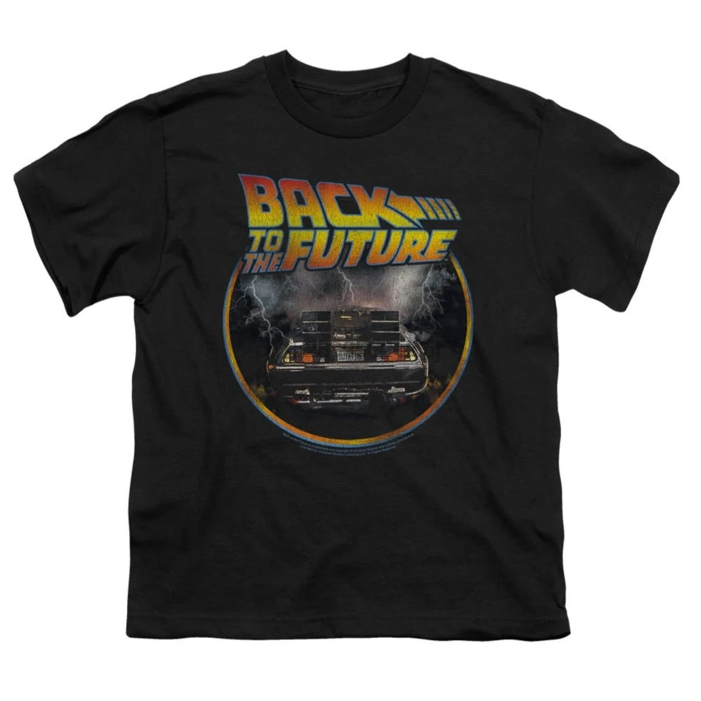 Back To The Future задняя рубашки для больших мальчиков|Мужские футболки| |
