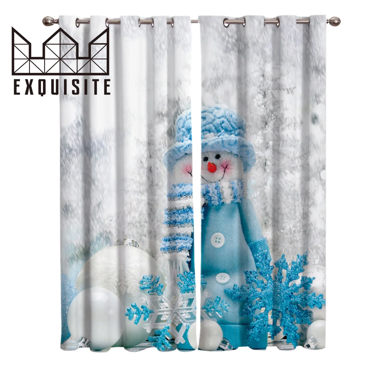Изысканный дом Снежный Цветок Счастливого Рождества гостиная кухня спальня