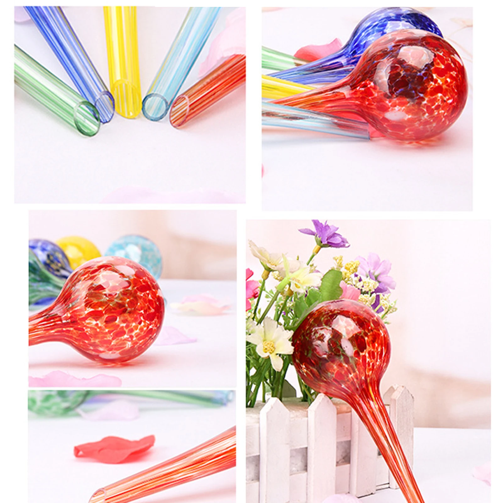 

Drip Irrigation Tools Transparent Glass Ball Plant Watering Device Automatic Self-pouring Spikes Gardening Supplies