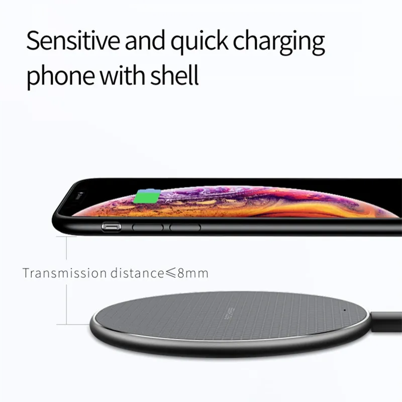 Беспроводное зарядное устройство Qi 10 Вт Max быстрая Беспроводная зарядка