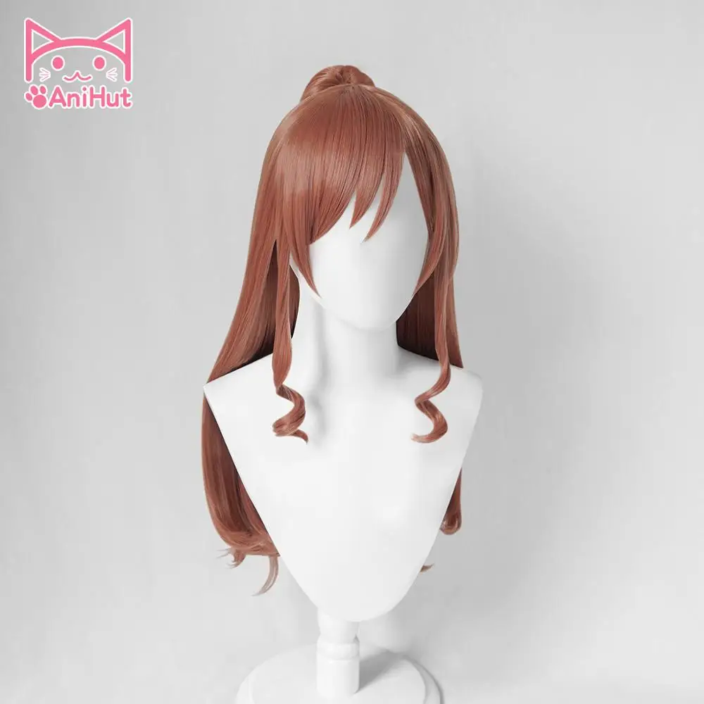 AniHut Imai Lisa парик игра взрыва мечта! Парик для косплея коричневый синтетические женские волосы Аниме BanG Dream Косплей Imai костюм Лиза