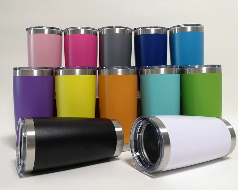 30 шт./лот монограмма с двойными стенками нержавеющая сталь 20 унций чашка для