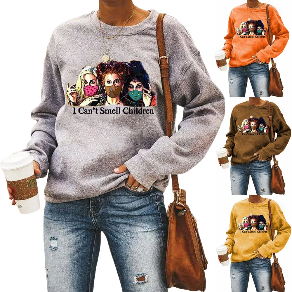 

Three Witches Wear Masks with Round Neck and Long Sleeves