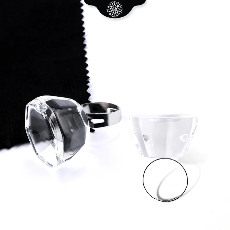 

1 Pcs Eyelash Glue Glass Ring That Size Adjustable False Eyelash Glue Holder Palette Lash Extension Supplies Makeup Tools