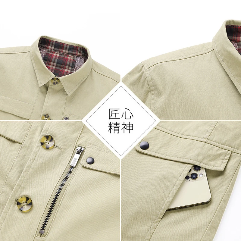 

Smart Casual Jackets Men Fashion 2021 Spring Autumn Jackets Coats Buttons Turndown Collar Windbreaker High Quality Brand HA262