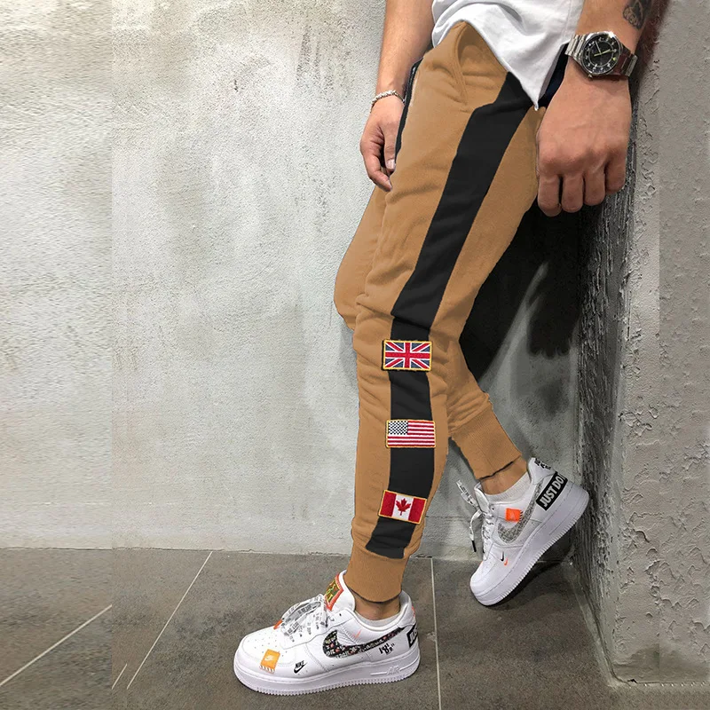 Новые стильные Слаксы для молодых модных мужчин новые мужские модные