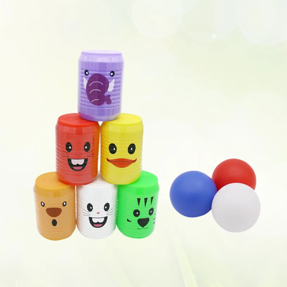 

1 Pack Parts Bowling Play Sets Indoor Outdoor Sports Bowling Games for Children Kids (6pcs Bowling Cans + 3pcs Balls Mixed