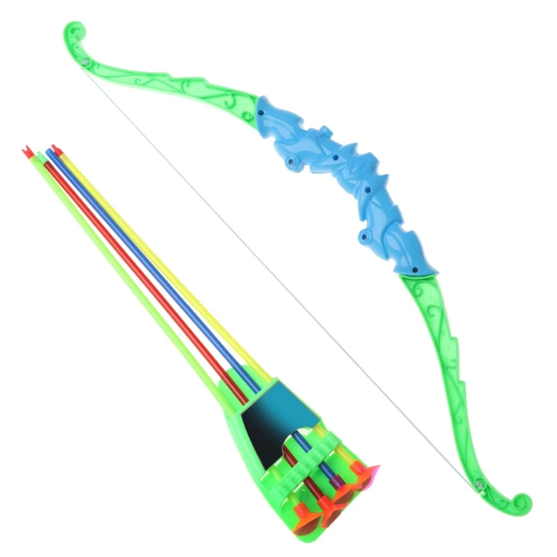 Спорт на открытом воздухе стрельба из лука игрушка лук с 4 шт Мягкие стрелы