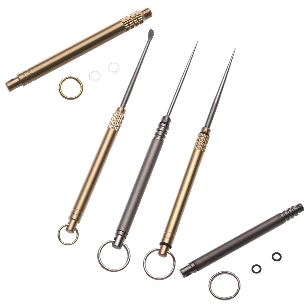 

Portable Outdoor EDC Toothpick Fruit Fork Waterproof Toothpick-Holder Ear Spoon Bottle Camping Tool High Quality Accessories