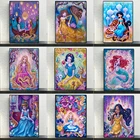 Алмазная 3D картина сделай сам, мозаика диснеевских принцесс, 5D Вышивка крестиком, полноразмерная Алмазная вышивка Белоснежка Алиса Рапунцель