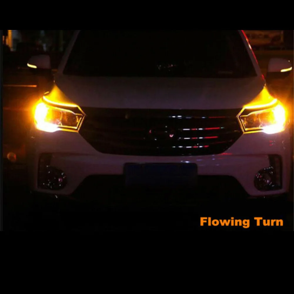 

12V Turn Signal Light Flexible Turn Signal 2835 SMD Bar Headlight Light