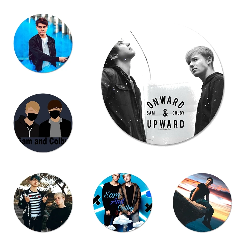 58 мм Sam и Colby значок брошь заколка аксессуары для одежды рюкзак украшения