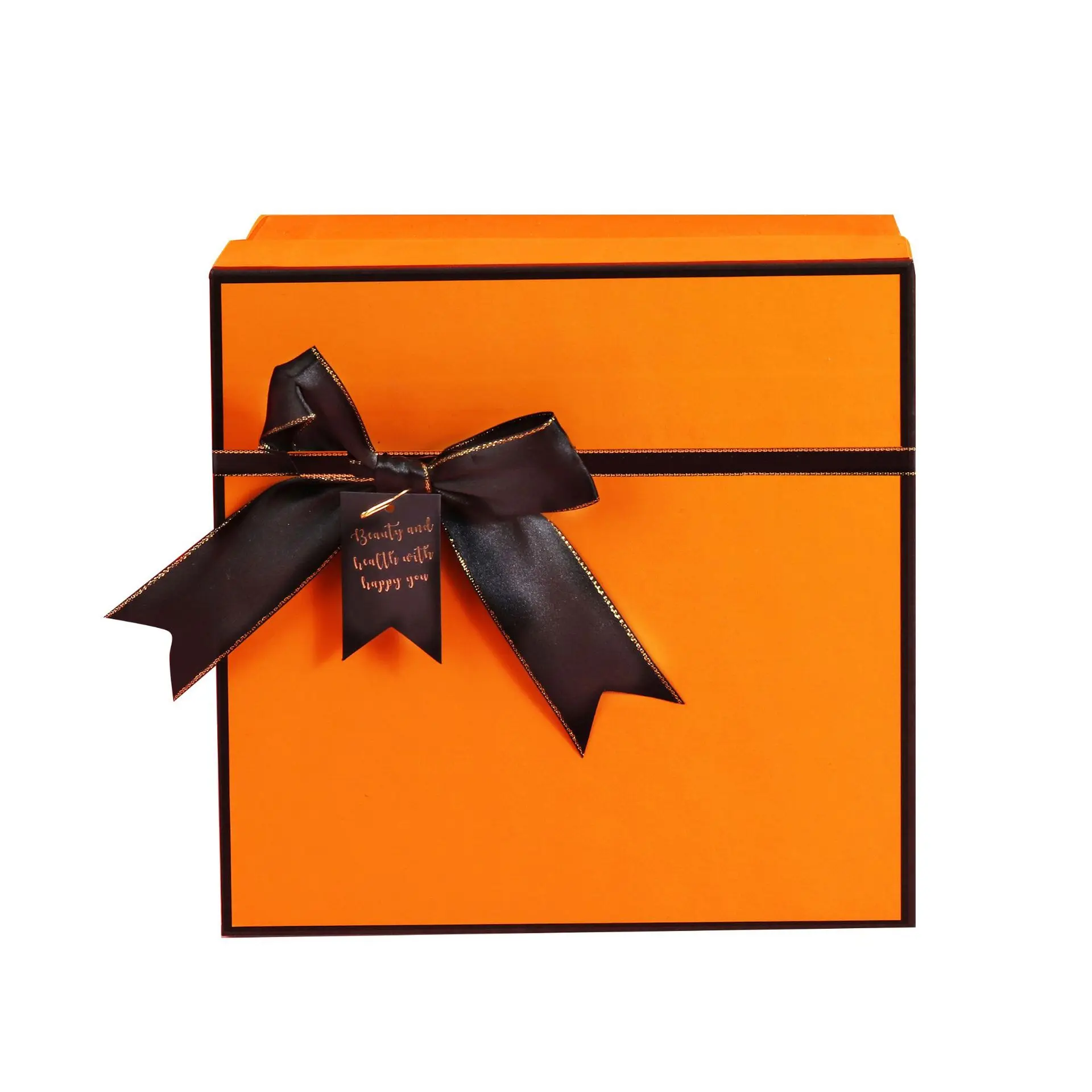 

Mother's Day bow ribbon gift box gift box birthday gift box orange large gift box