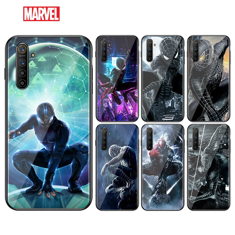

Marvel Dark Spider Man For OPPO F5 F7 F9 F11 R9S R15X R17 Neo K3 K5 A5 A7 A9 A11X Pro Soft Silicone Black Phone Case