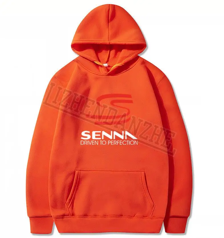Толстовки с капюшоном Ф1 чемпион мира Айртон Сенна мужские толстовки
