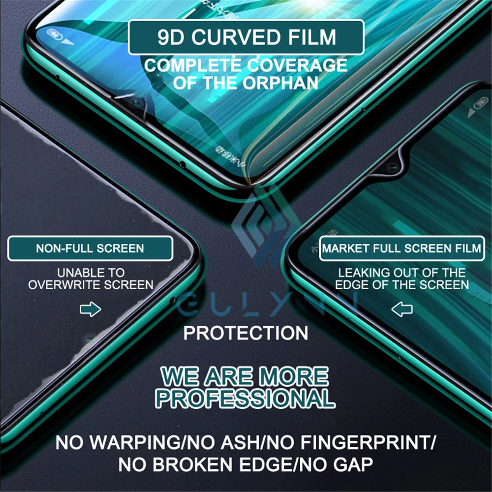 Гидрогелевая пленка 28D с полным покрытием для Xiaomi Mi 9 9T Lite Redmi Note 8 8T 7 6 S 4X Pro Защита