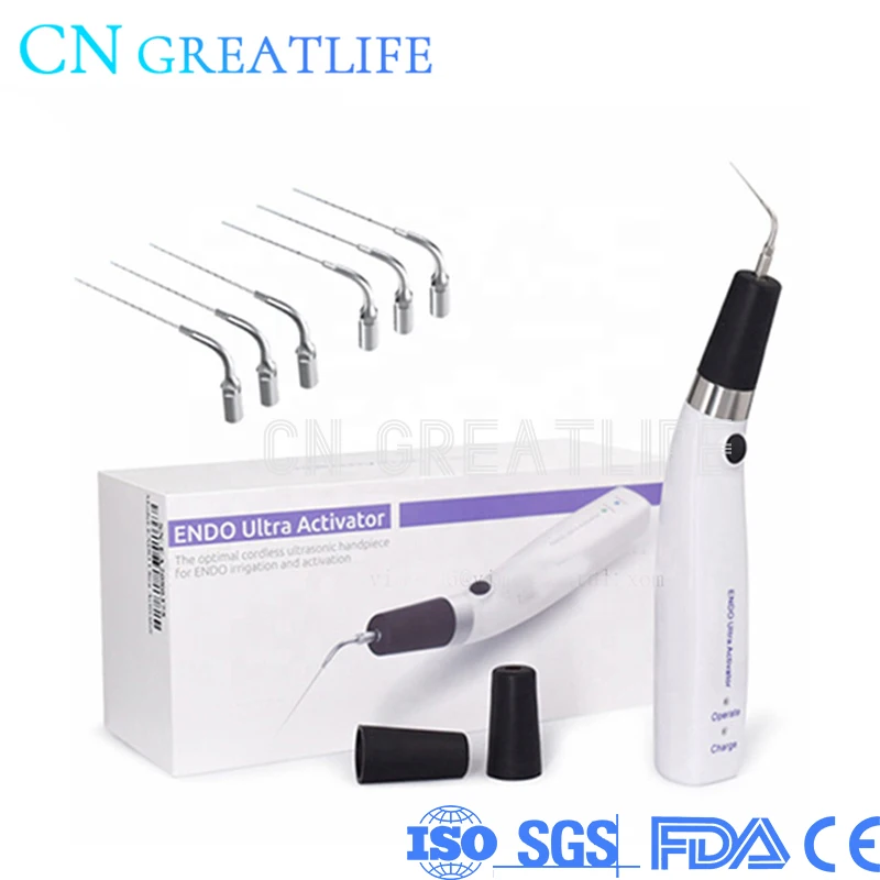 

6pcs Tips Wireless Cordless Ultra Activator Dental Sonic Irrigator Endo Motor RootCanal Endodontic Treatment