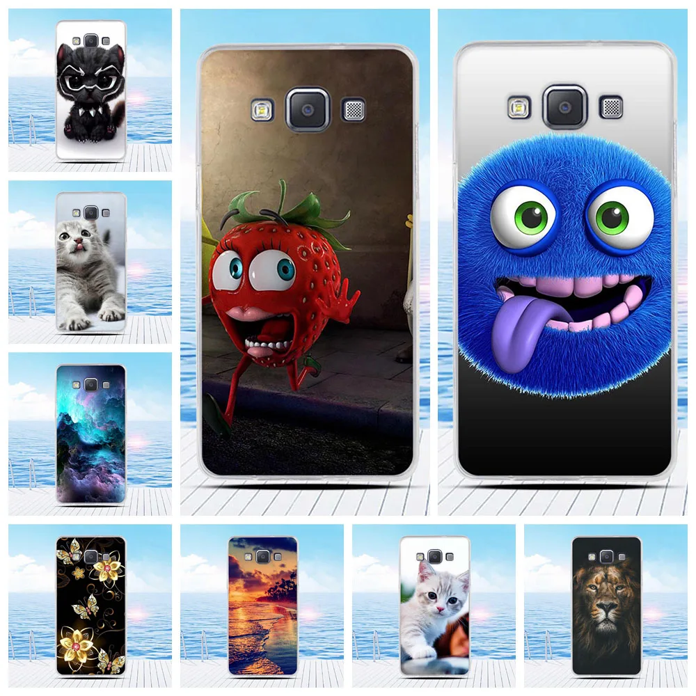 Fundas для Samsung Galaxy A5 A500 чехол модный силиконовый телефона 2014 ультра тонкий ТПУ 5 0