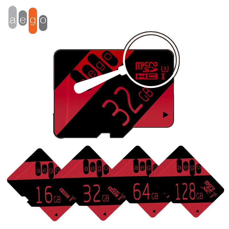 AEGO Micro SD 16 ГБ Class10 Карта Памяти Flash 8 ГБ/16 ГБ/64 ГБ/128 ГБ UHS-1 Micro SD Карта Памяти Для Смартфонов Tablet Камеры