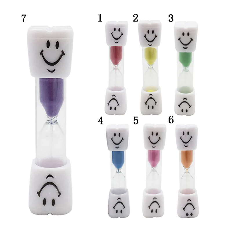 

Smiling Face Timer/Hourglass For Children Kids Toothbrush Sand Clock Timer 3 Minutes Timer For Tea Cafe Home Decor