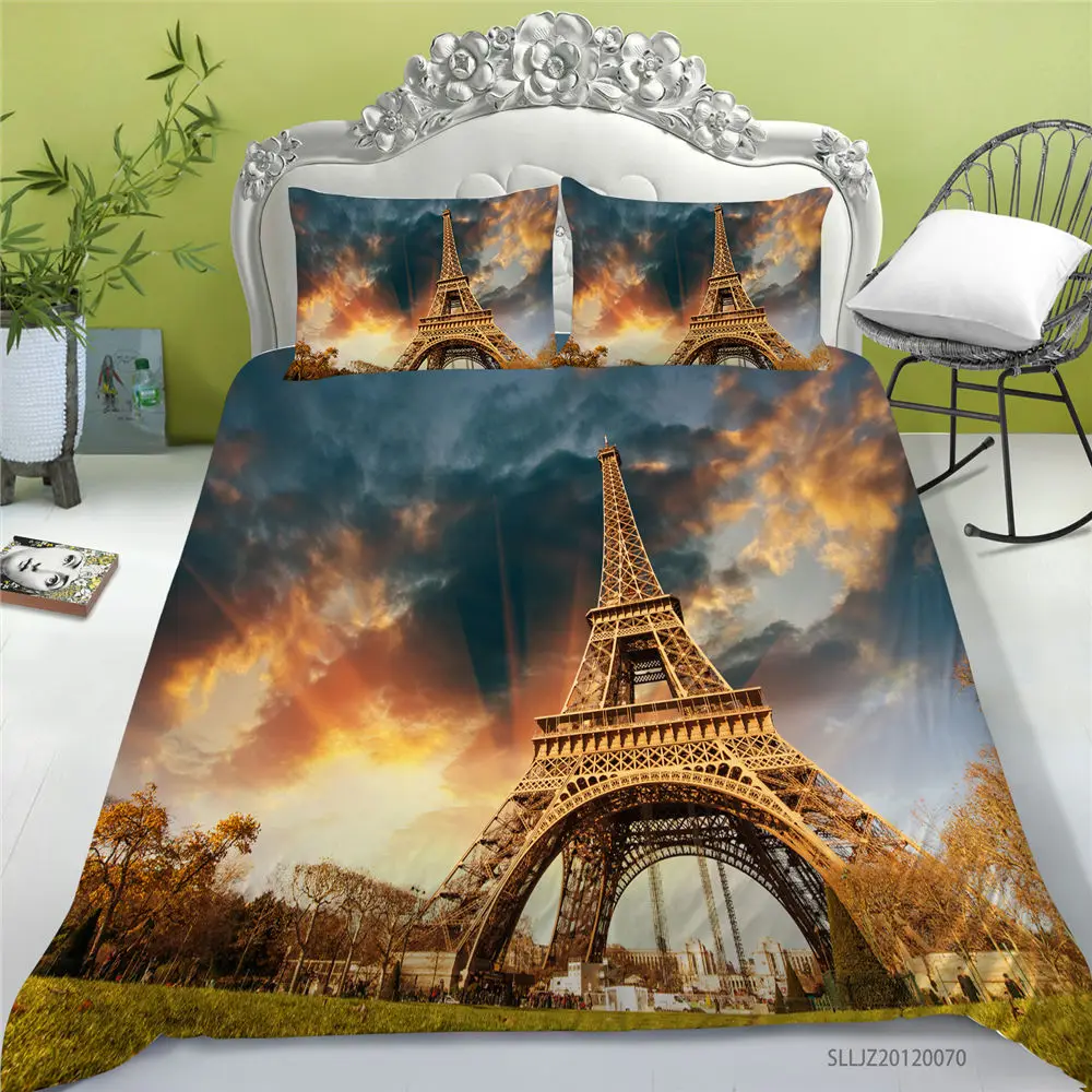 

3D Architecture Bedding Set Home Textile Bed Set Adult Bedding Duvet Cover Pillowcases Quilt Cover Dropship Hotsale
