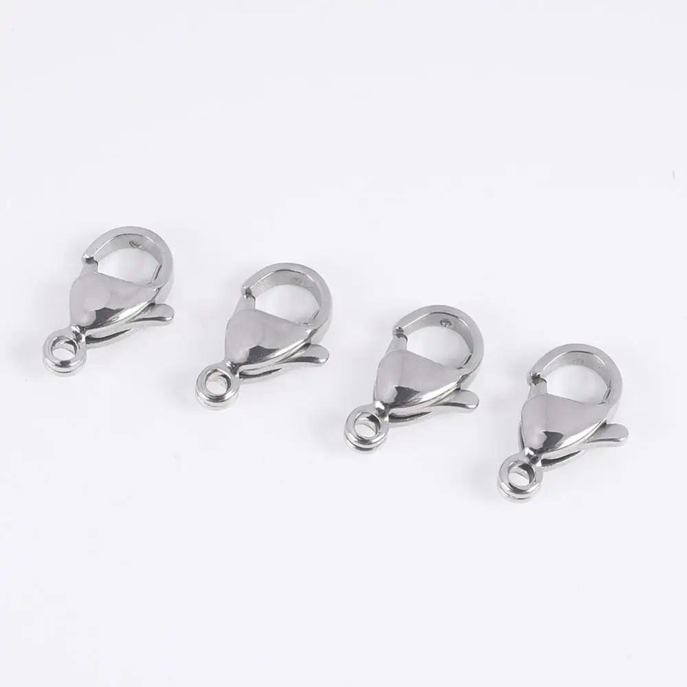 40Pcs/Lot Stainless Steel Lobster Clasp Hooks for Necklace Bracelet Chain DIY Fashion Jewelry Findings | Украшения и аксессуары