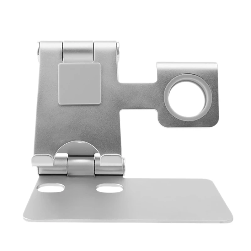 

Desktop Stand Freely Adjustable Anti-Oxidation and Wear-Resistant Lazy Stand for Mobile Phones and Watches-Silver