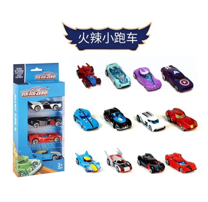 Новые 4 упаковки мини гоночная модель игрушки детские игрушки сплав раздвижной карман маленький спортивный автомобиль